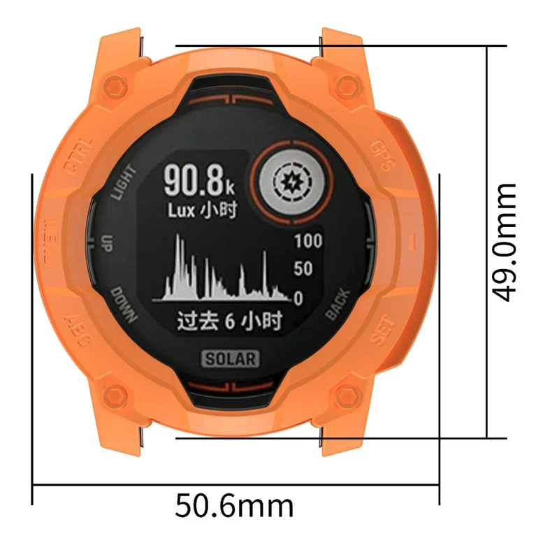 Garmin Instinct 3 Solar 45mm Flexibel Silikon Bumper