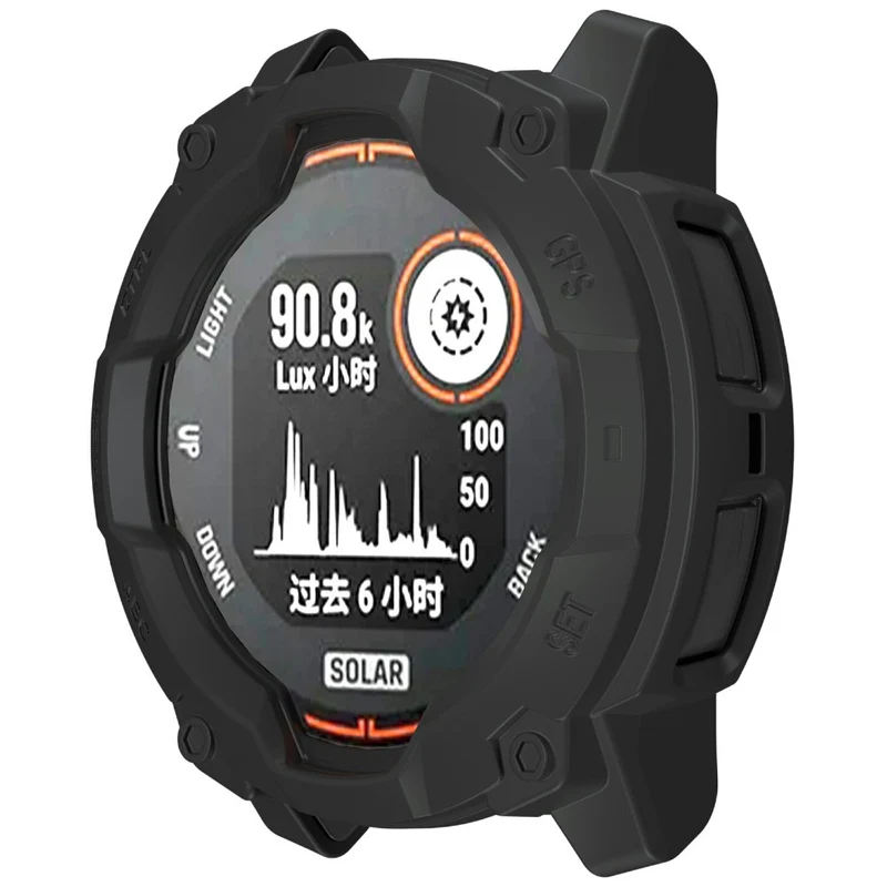 Garmin Instinct 3 Solar 45mm Flexibel Silikon Bumper