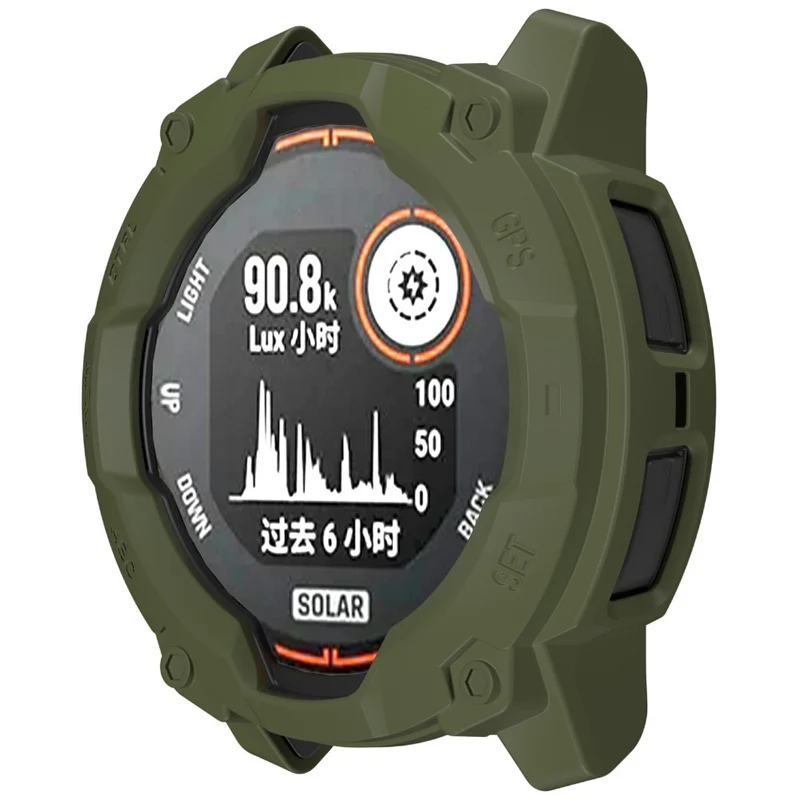Garmin Instinct 3 Solar 45mm Flexibel Silikon Bumper