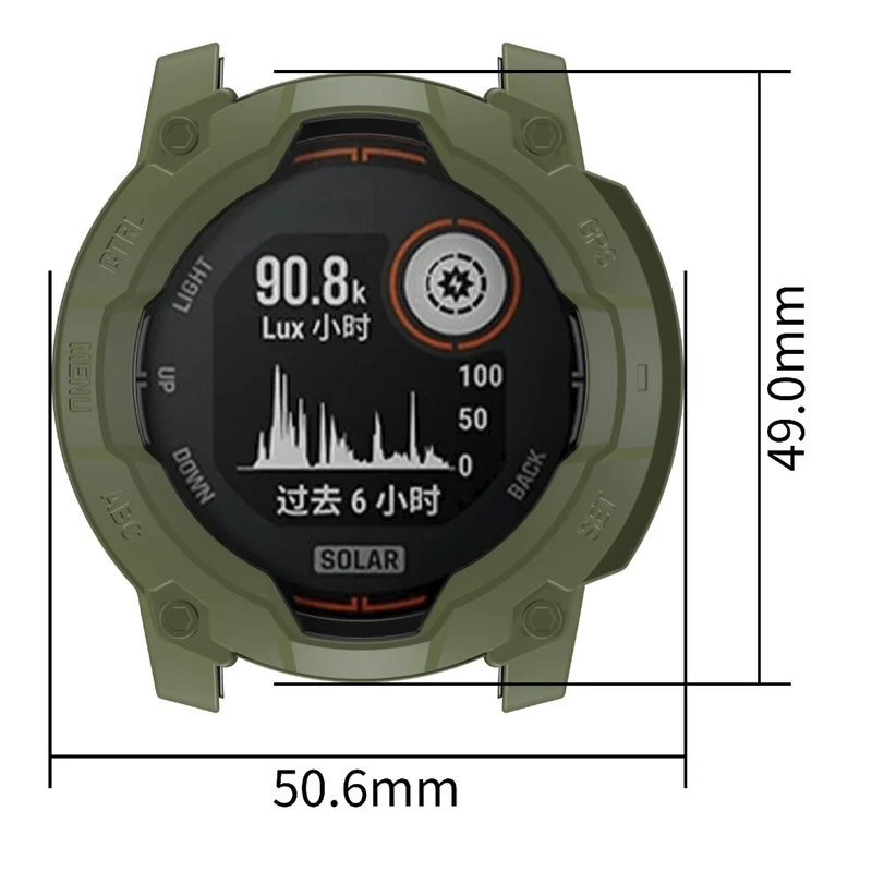 Garmin Instinct 3 Solar 45mm Flexibel Silikon Bumper