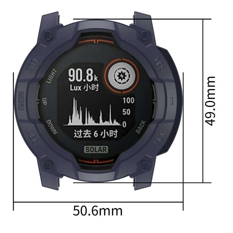 Garmin Instinct 3 Solar 45mm Flexibel Silikon Bumper