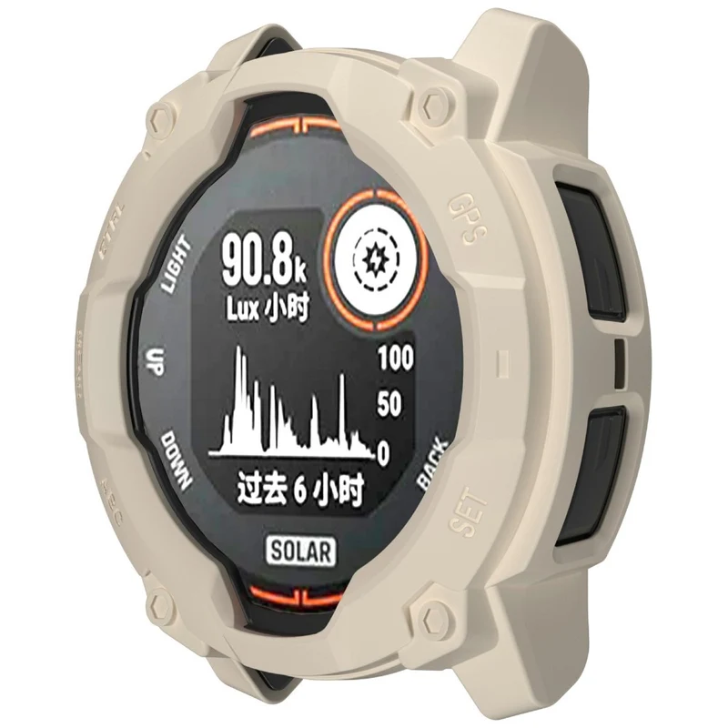 Garmin Instinct 3 Solar 45mm Flexibel Silikon Bumper