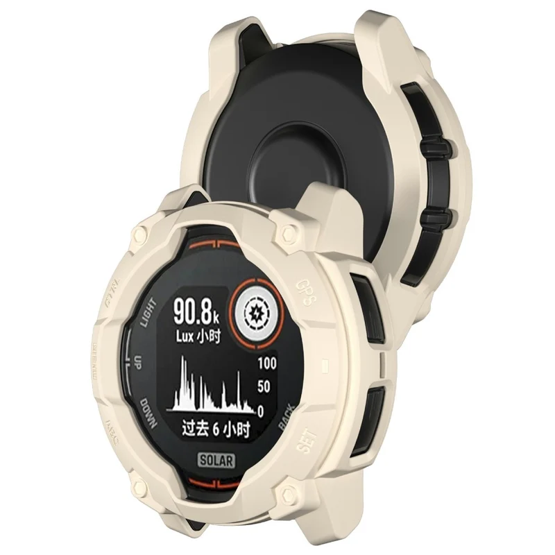 Garmin Instinct 3 Solar 45mm Flexibel Silikon Bumper