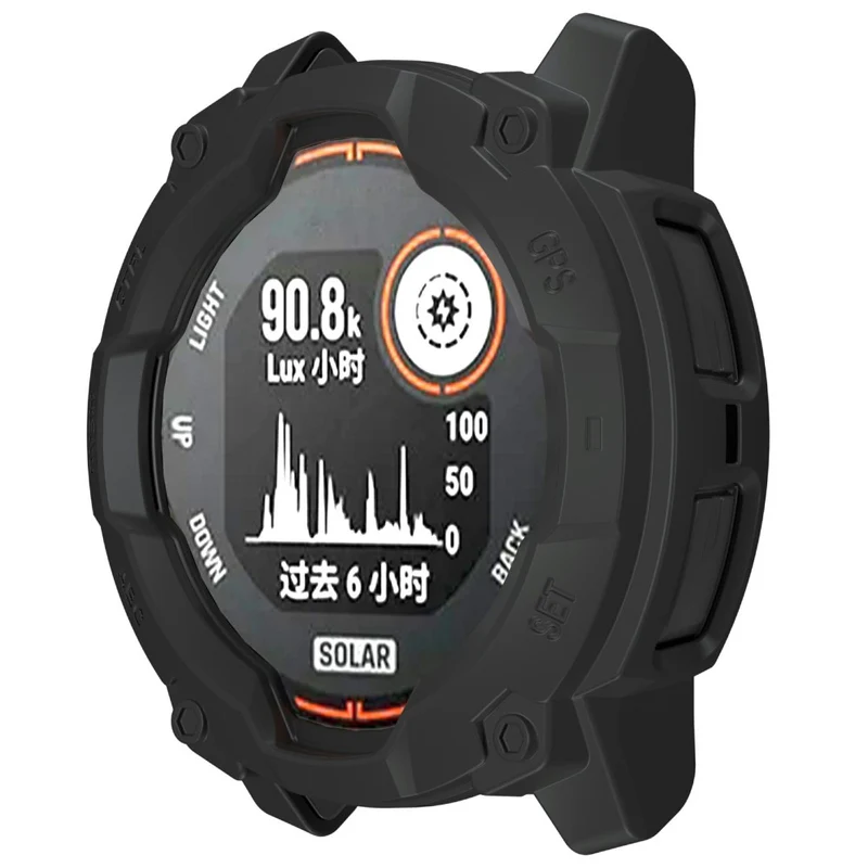 Garmin Instinct 3 Solar 45mm Flexibel Silikon Bumper