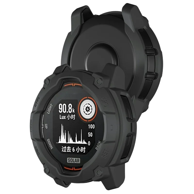 Garmin Instinct 3 Solar 45mm Flexibel Silikon Bumper