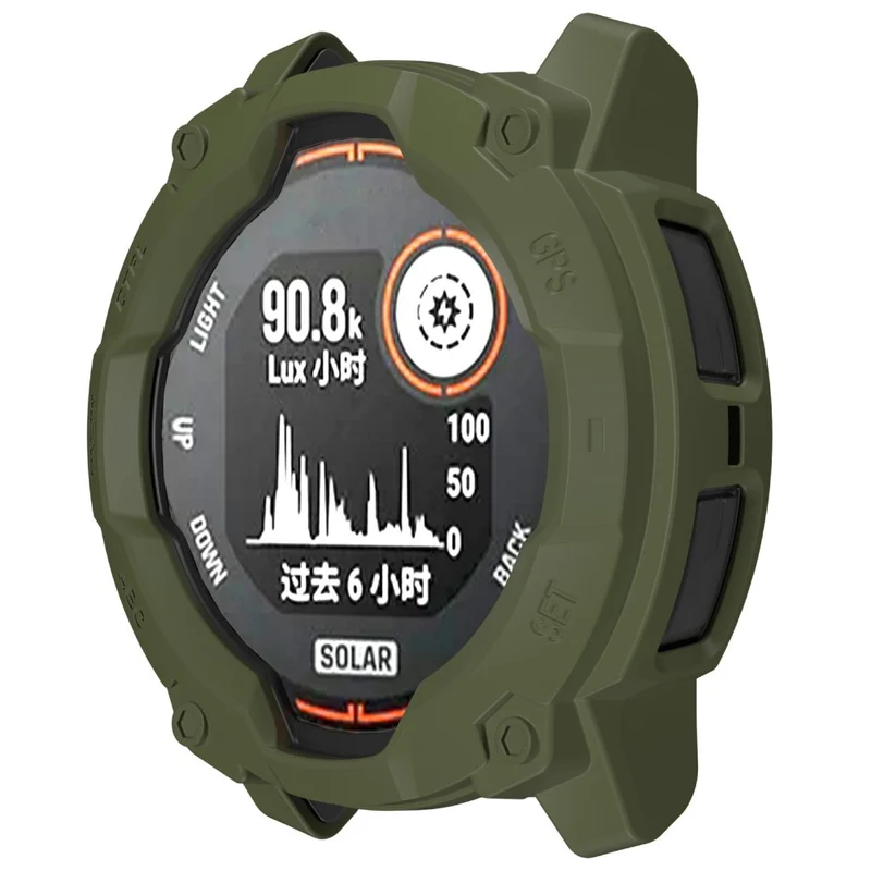 Garmin Instinct 3 Solar 45mm Flexibel Silikon Bumper