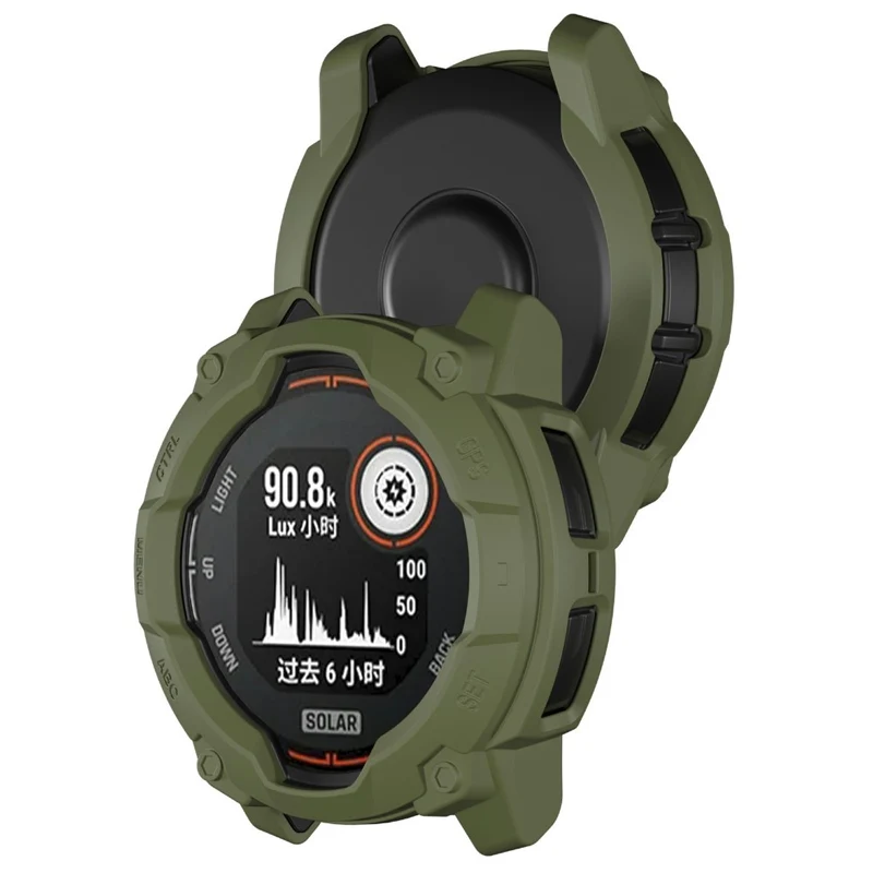 Garmin Instinct 3 Solar 45mm Flexibel Silikon Bumper