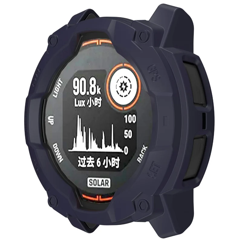 Garmin Instinct 3 Solar 45mm Flexibel Silikon Bumper