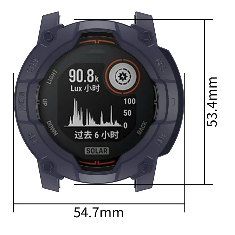 Garmin Instinct 3 Solar 45mm Flexibel Silikon Bumper