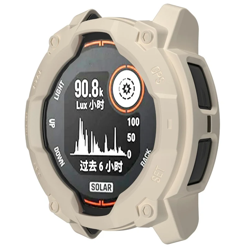 Garmin Instinct 3 Solar 45mm Flexibel Silikon Bumper