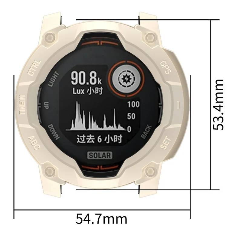 Garmin Instinct 3 Solar 45mm Flexibel Silikon Bumper