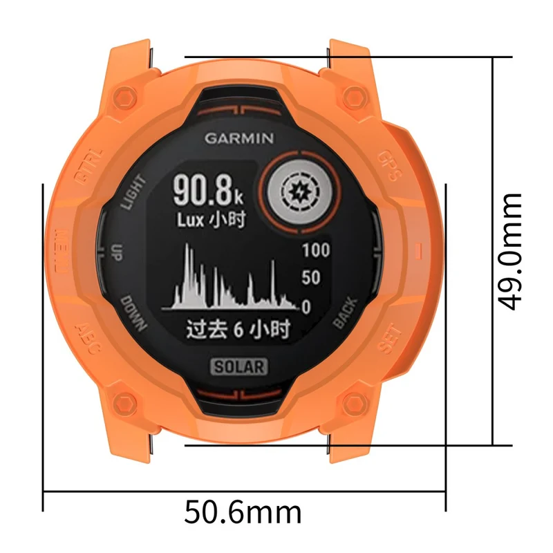 Garmin Instinct 3 Solar 50mm Flexibel Silikon Bumper