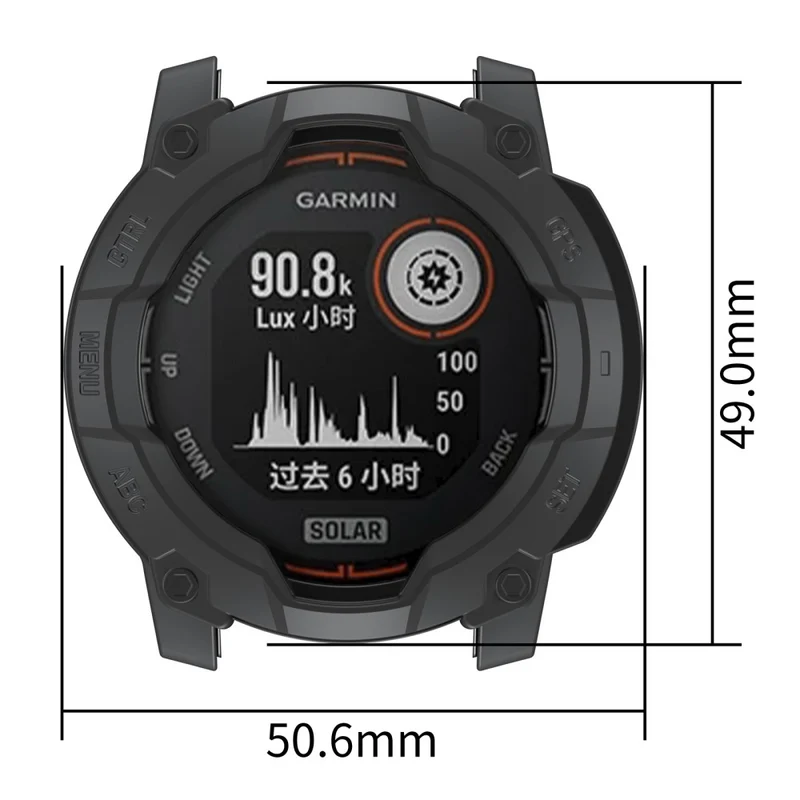 Garmin Instinct 3 Solar 50mm Flexibel Silikon Bumper