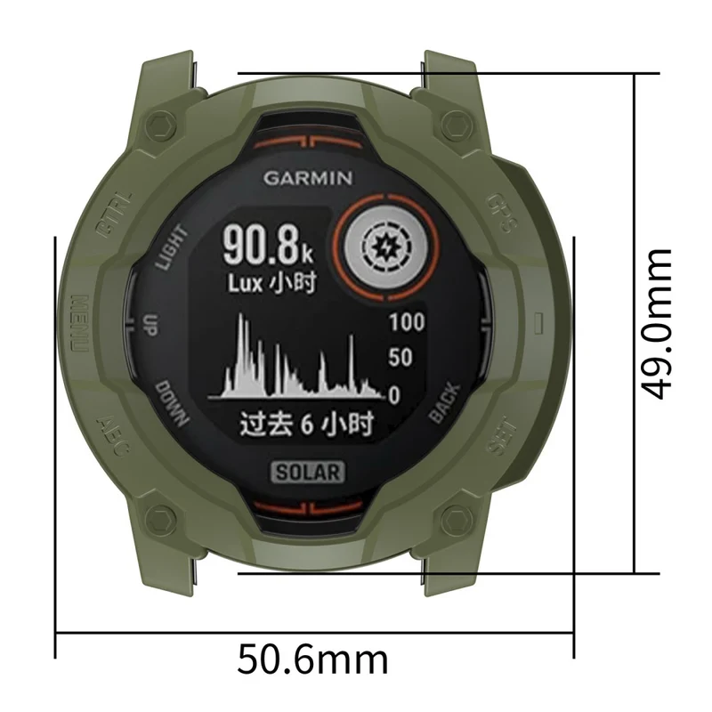 Garmin Instinct 3 Solar 50mm Flexibel Silikon Bumper