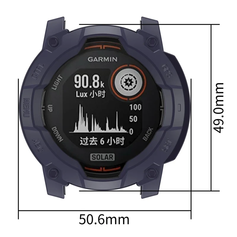 Garmin Instinct 3 Solar 50mm Flexibel Silikon Bumper