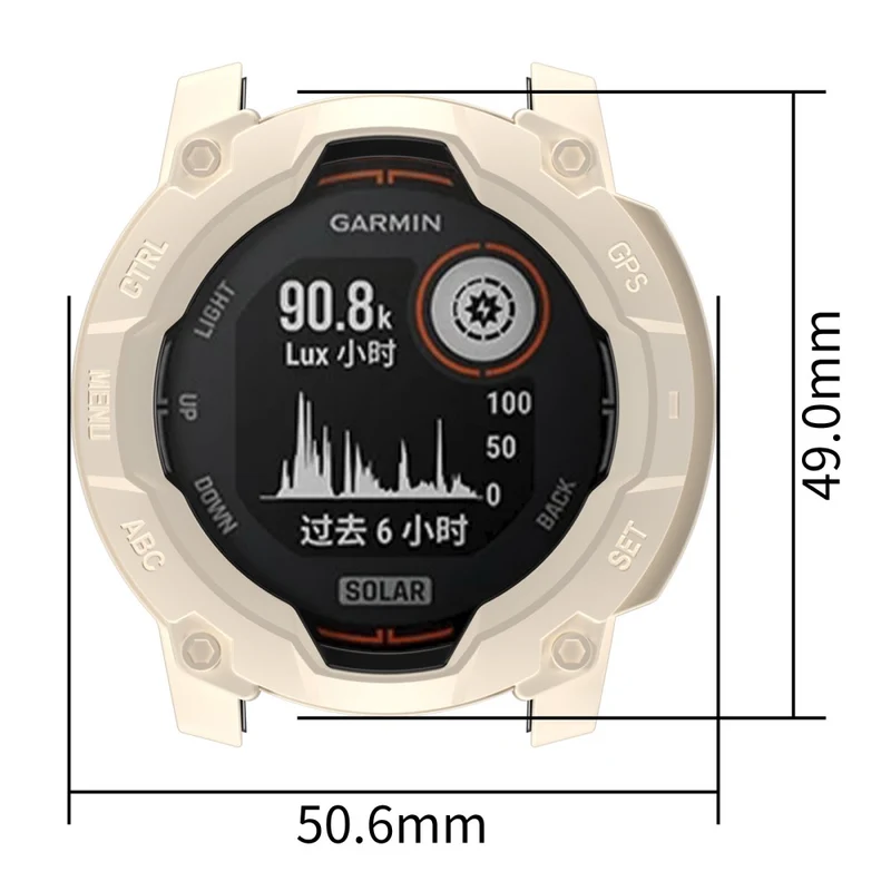 Garmin Instinct 3 Solar 50mm Flexibel Silikon Bumper