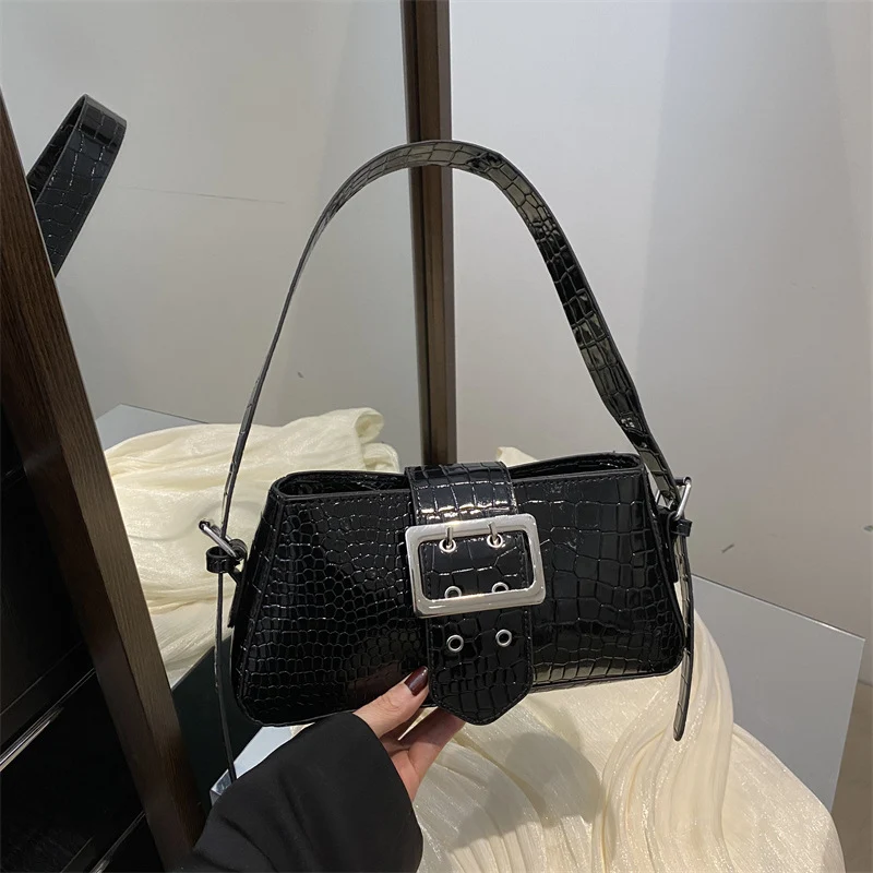 Krokodil-Prägung Handtasche