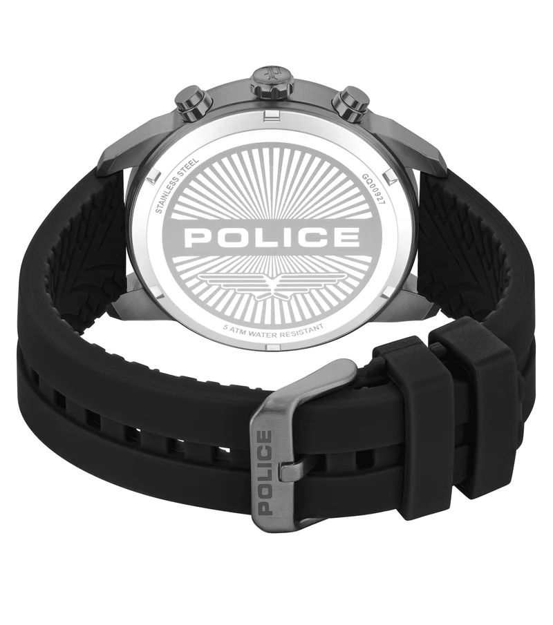 Police Neist PEWGQ0092703 Herrenuhr Schwarz • Dual-Time-Funktion • Ionenplattiertes Gehäuse