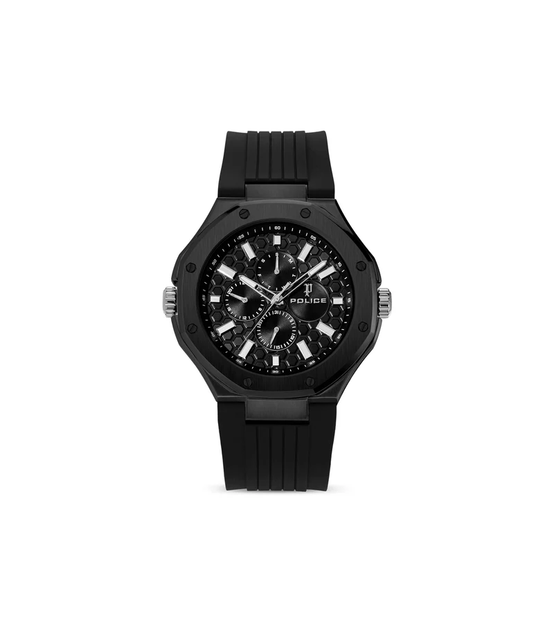 Police DUAL PEWGQ0081903 Herrenuhr Mehrfarbig • Zwei Zifferblätter • Multifunktion