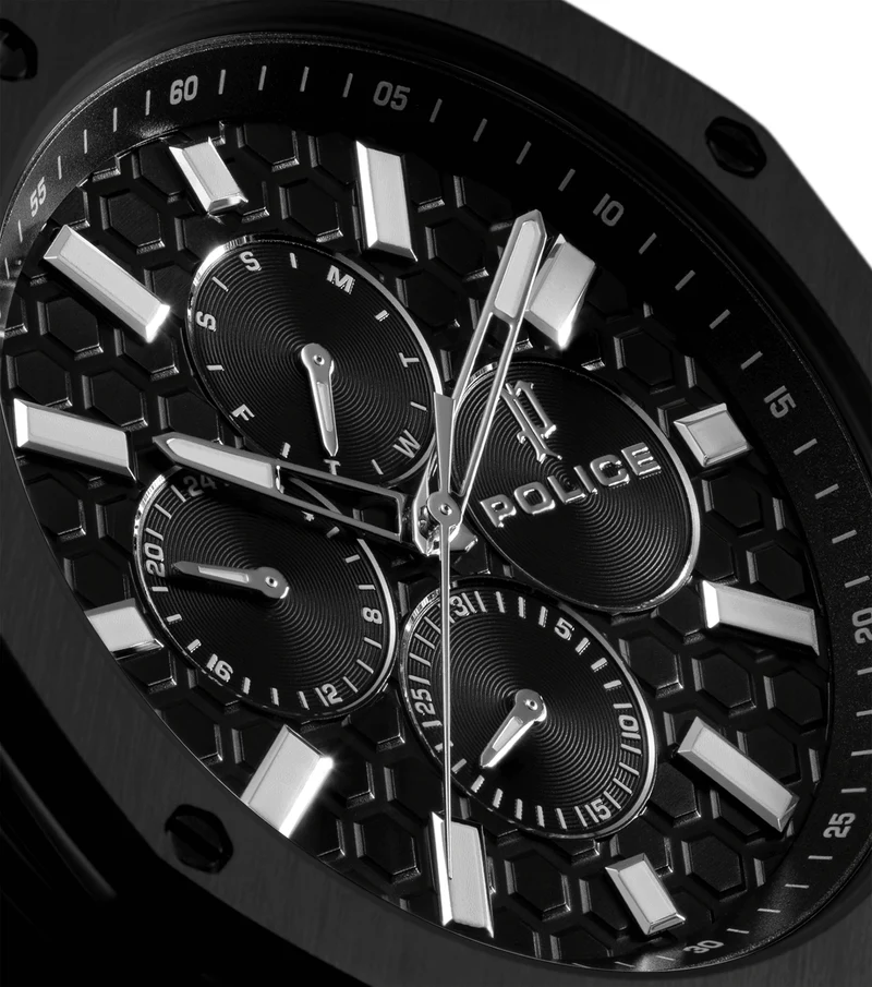 Police DUAL PEWGQ0081903 Herrenuhr Mehrfarbig • Zwei Zifferblätter • Multifunktion
