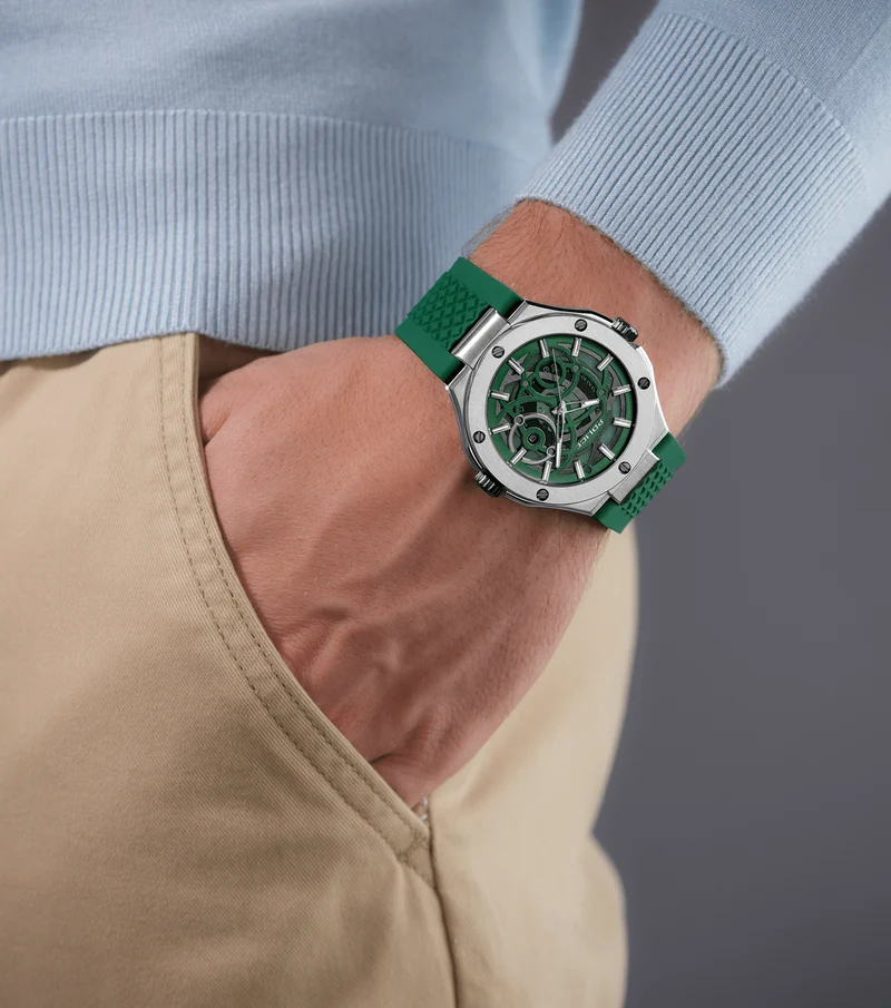 Police DUAL PEWGQ0081902 Herrenuhr Mehrfarbig • Zwei Zifferblätter • Roségold-IP-Beschichtung