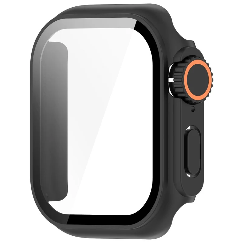 Weich Apple Watch Series 10 42mm Hülle mit Displayschutz in Glas und Silikon