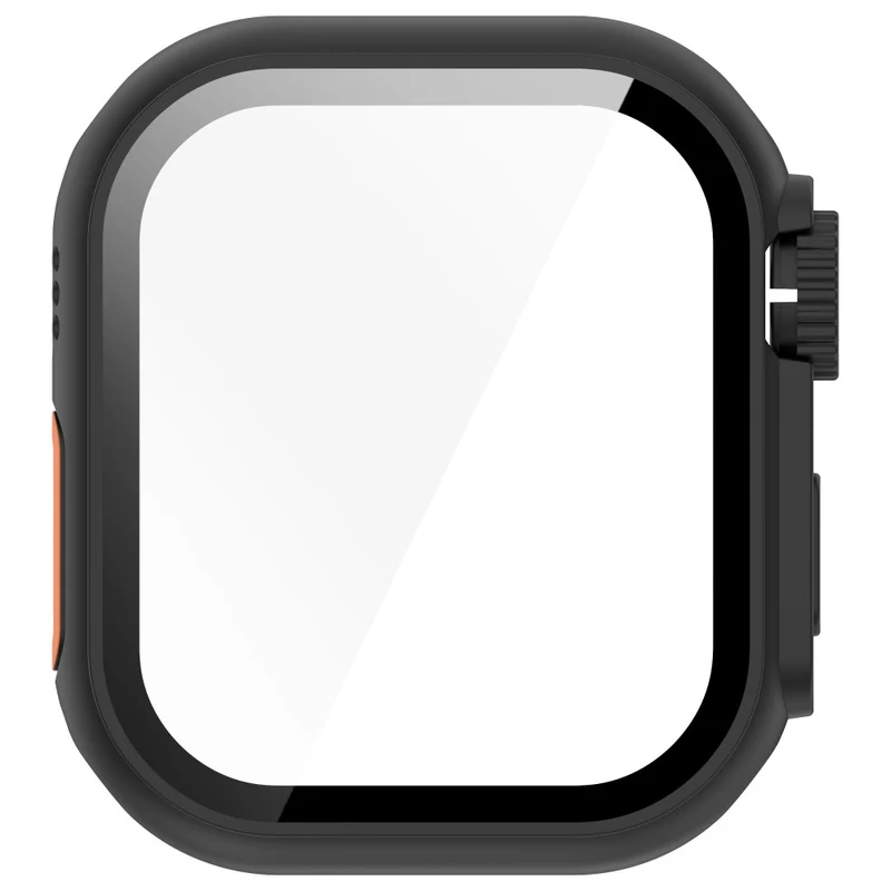Weich Apple Watch Series 10 42mm Hülle mit Displayschutz in Glas und Silikon