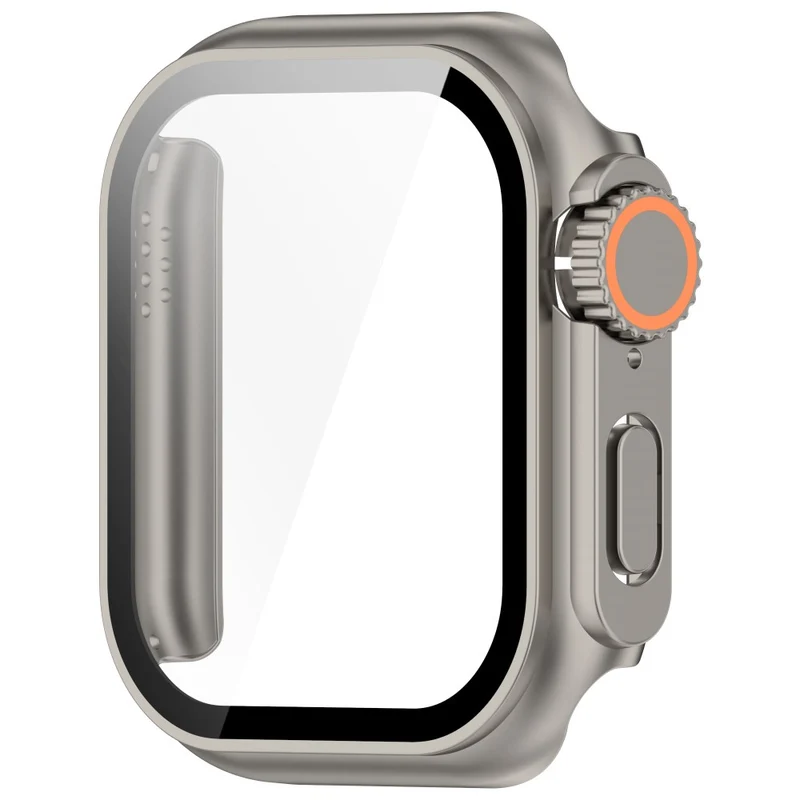 Weich Apple Watch Series 10 42mm Hülle mit Displayschutz in Glas und Silikon