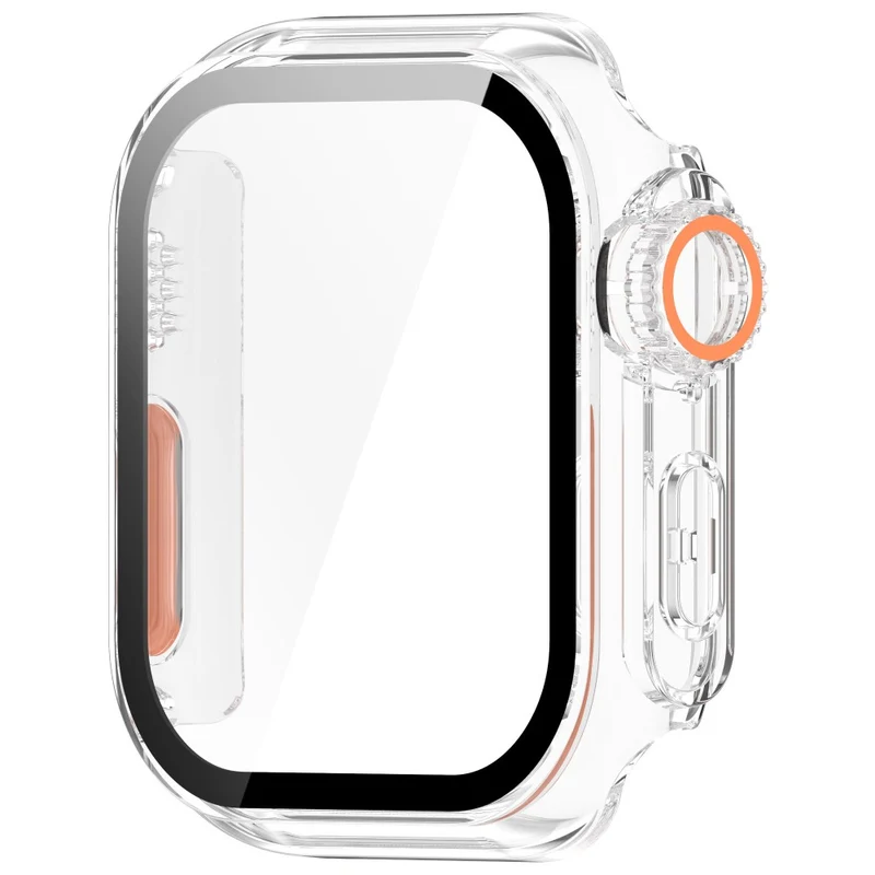 Weich Apple Watch Series 10 42mm Hülle mit Displayschutz in Glas und Silikon