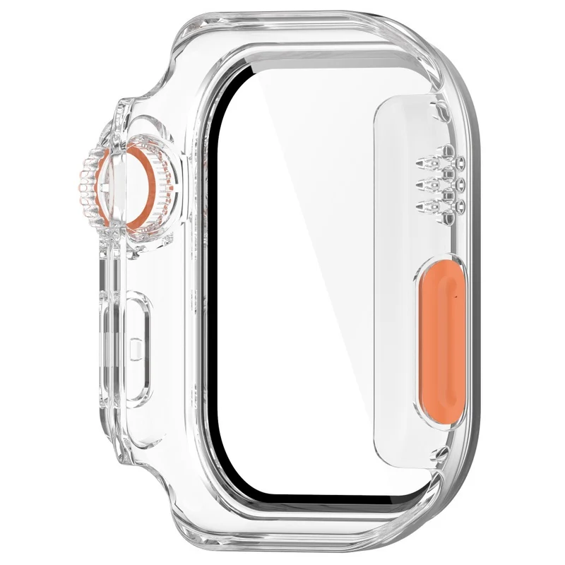 Weich Apple Watch Series 10 42mm Hülle mit Displayschutz in Glas und Silikon