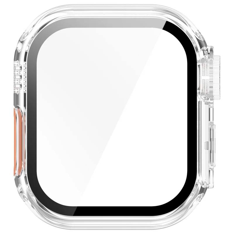Weich Apple Watch Series 10 42mm Hülle mit Displayschutz in Glas und Silikon