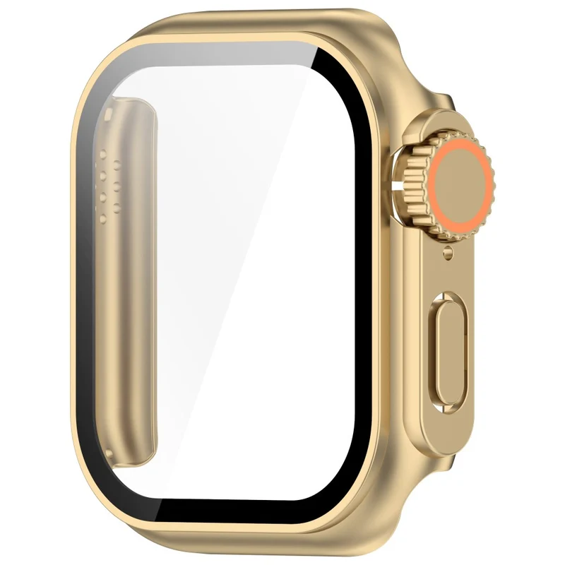 Weich Apple Watch Series 10 42mm Hülle mit Displayschutz in Glas und Silikon