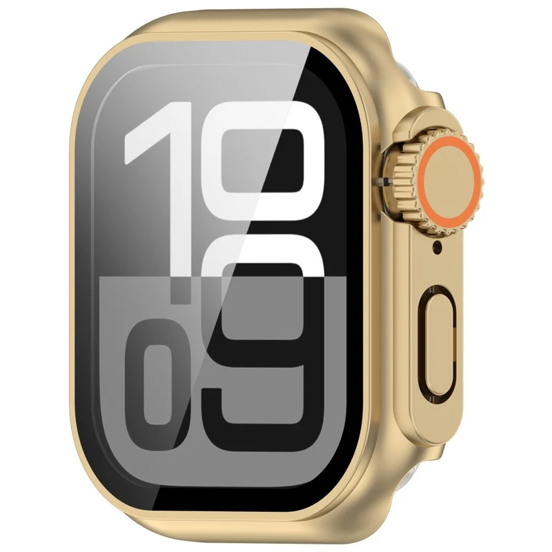 Mega Stylisch Apple Watch Series 10 46mm Hülle mit Displayschutz in Glas und Silikon