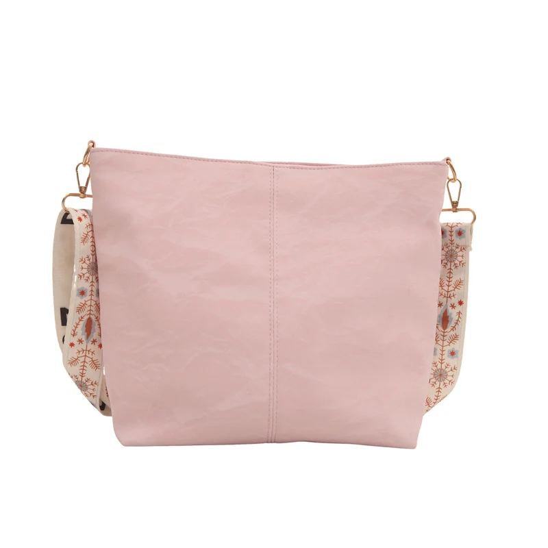 Lässige Canvas-Schultertasche
