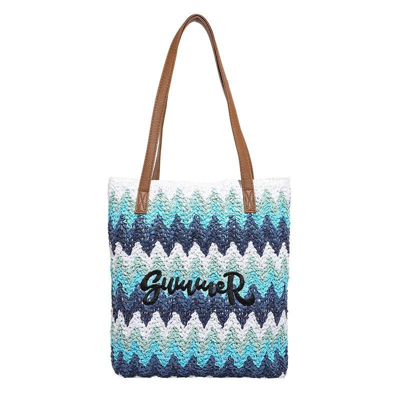 Boho Gewebte Strohtasche