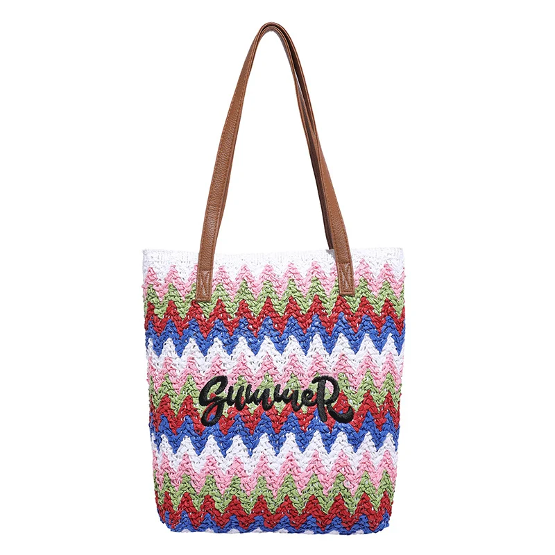Boho Gewebte Strohtasche