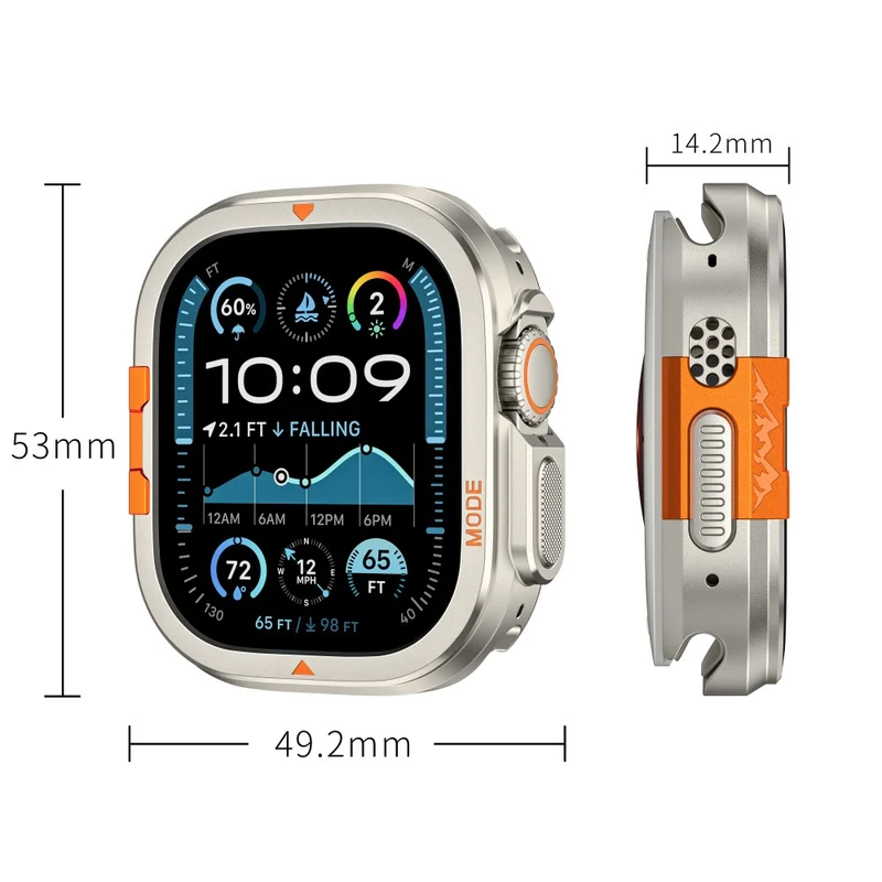 Absolut Zuverlässig Apple Watch Ultra / Apple Watch Ultra 2 Metall Universell Armband