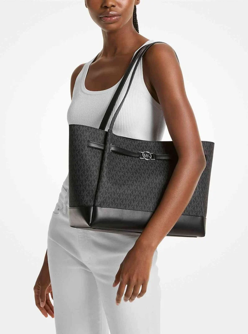 Michael Kors Tote Damen Reed Large Signature Logo Tote Schwarz 35F4S6RT3B-BLACK-OS