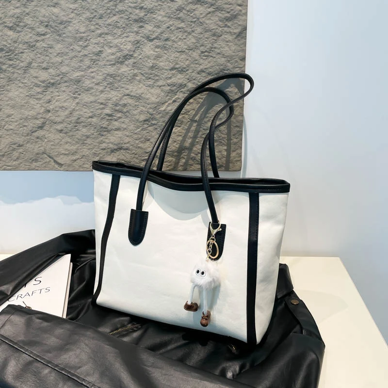 Klassische strukturelle Canvas-Tote-Tasche