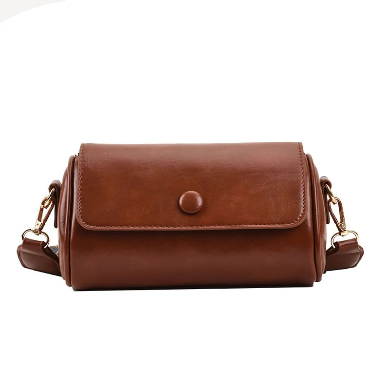 Vintage Roll-Top Handtasche