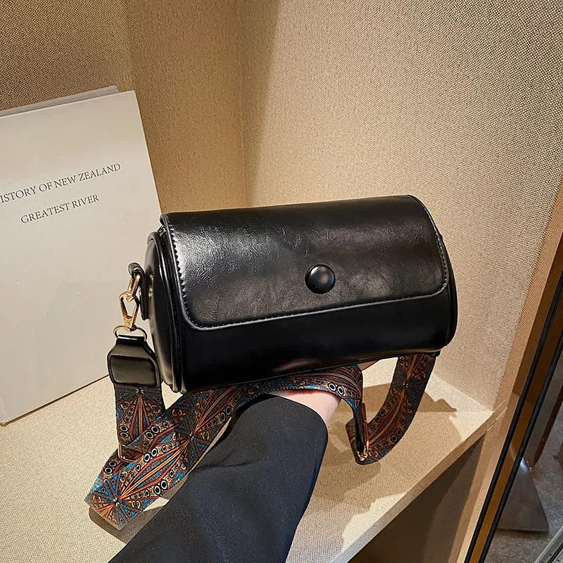 Vintage Roll-Top Handtasche