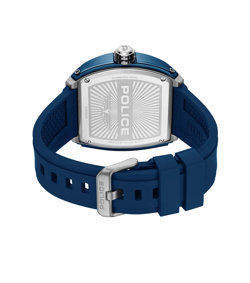 Police Flash PEWGQ0063002 Herrenuhr Blau • Multifunktions-Display • Industrielles Design