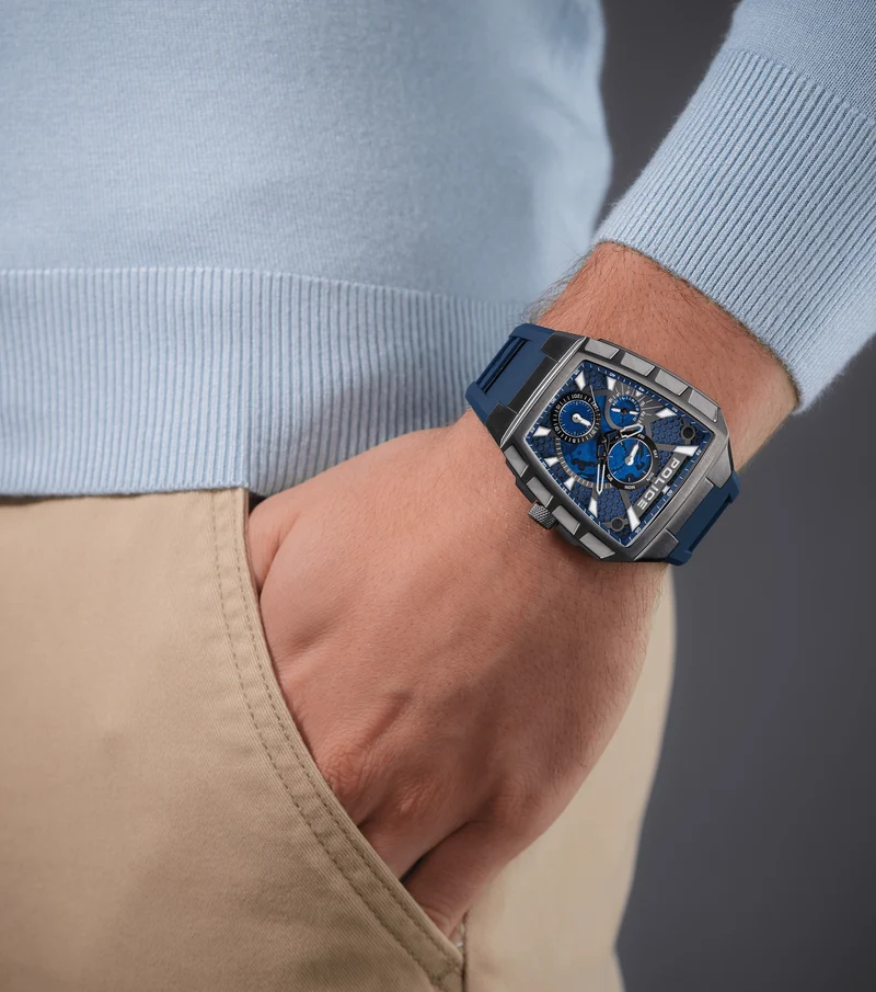 Police Tough Gear PEWGQ0056806 Herrenuhr Blau • Mineralglas • Multifunktion