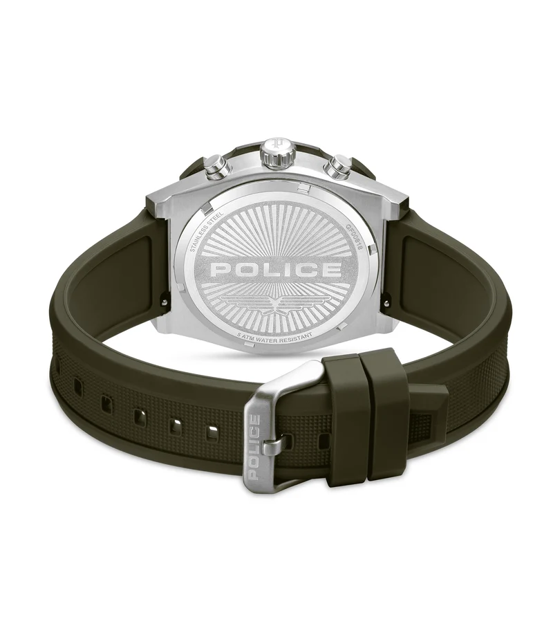 Police Modula 1.0 PEWGC00923X0 Herrenuhr Schwarz • Carbon-Lünette mit Wechselsystem • Multifunktionswerk