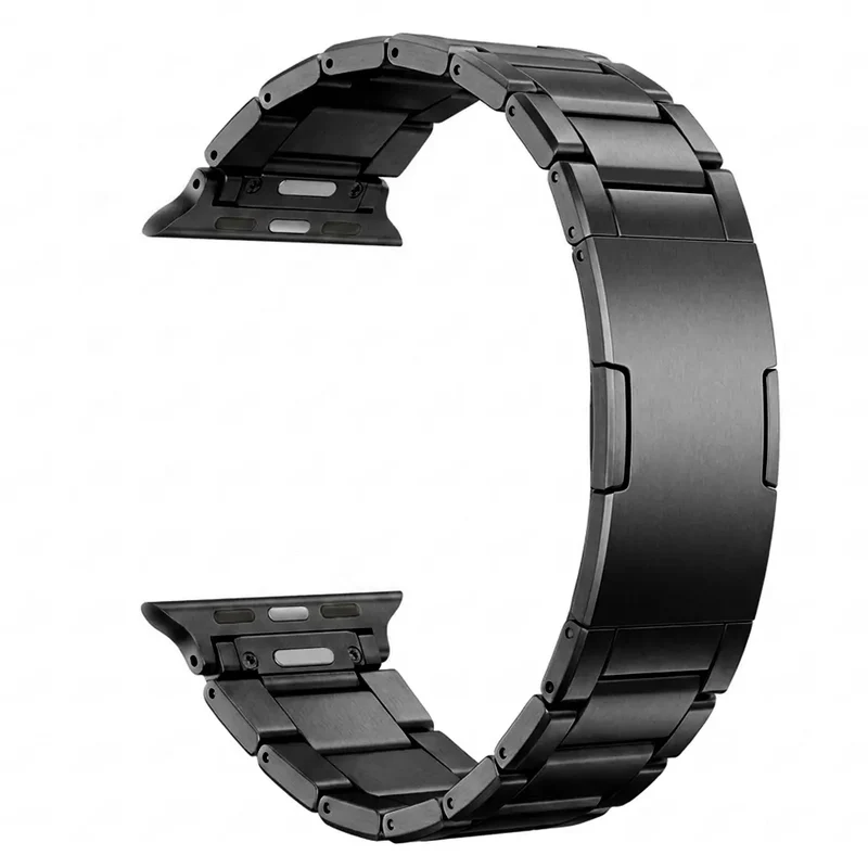 Apple Watch Raffiniert Titanarmband (Schwarz)