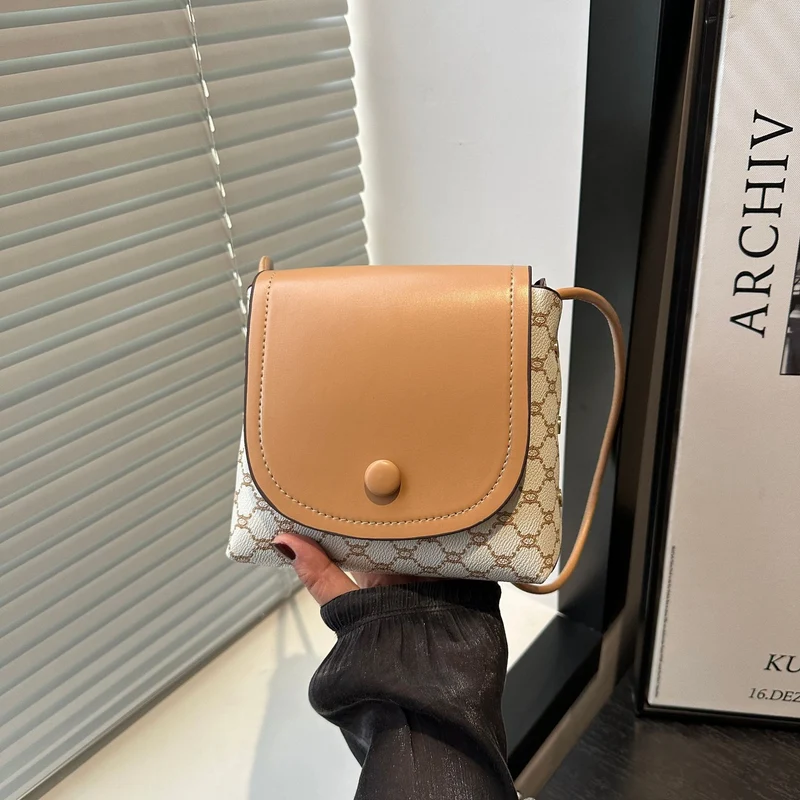 Strukturierte Handheld Schultertasche