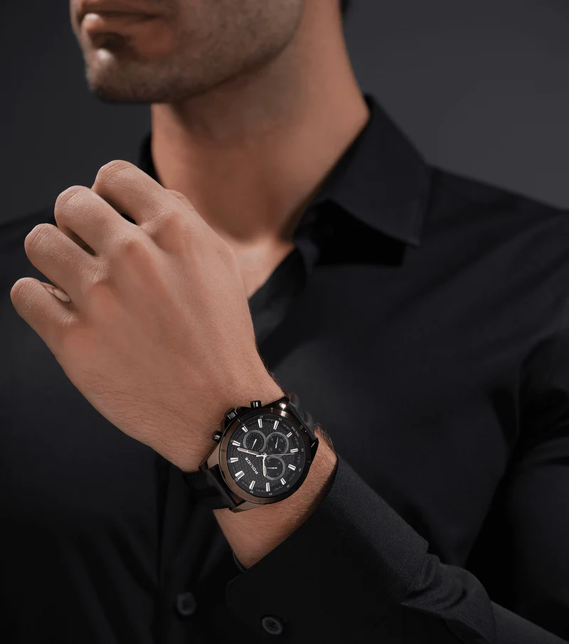 Police Malawi PEWJF2204114 Herren • Multifunktions-Chronograph • Grünes IP-Gehäuse