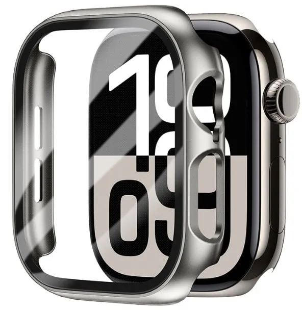 Apple Watch 10/11 Hard Case with Glass (Titanium Slate)
