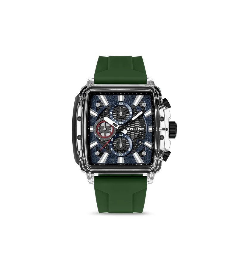 Police Clout Octet PEWGO00776X1 Herrenuhr Transparent • Quarz-Chronograph • 8 austauschbare Armbänder