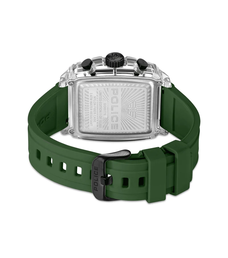 Police Clout Octet PEWGO00776X1 Herrenuhr Transparent • Quarz-Chronograph • 8 austauschbare Armbänder